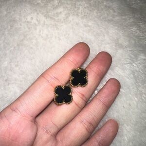 Brand new natural onyx earrings